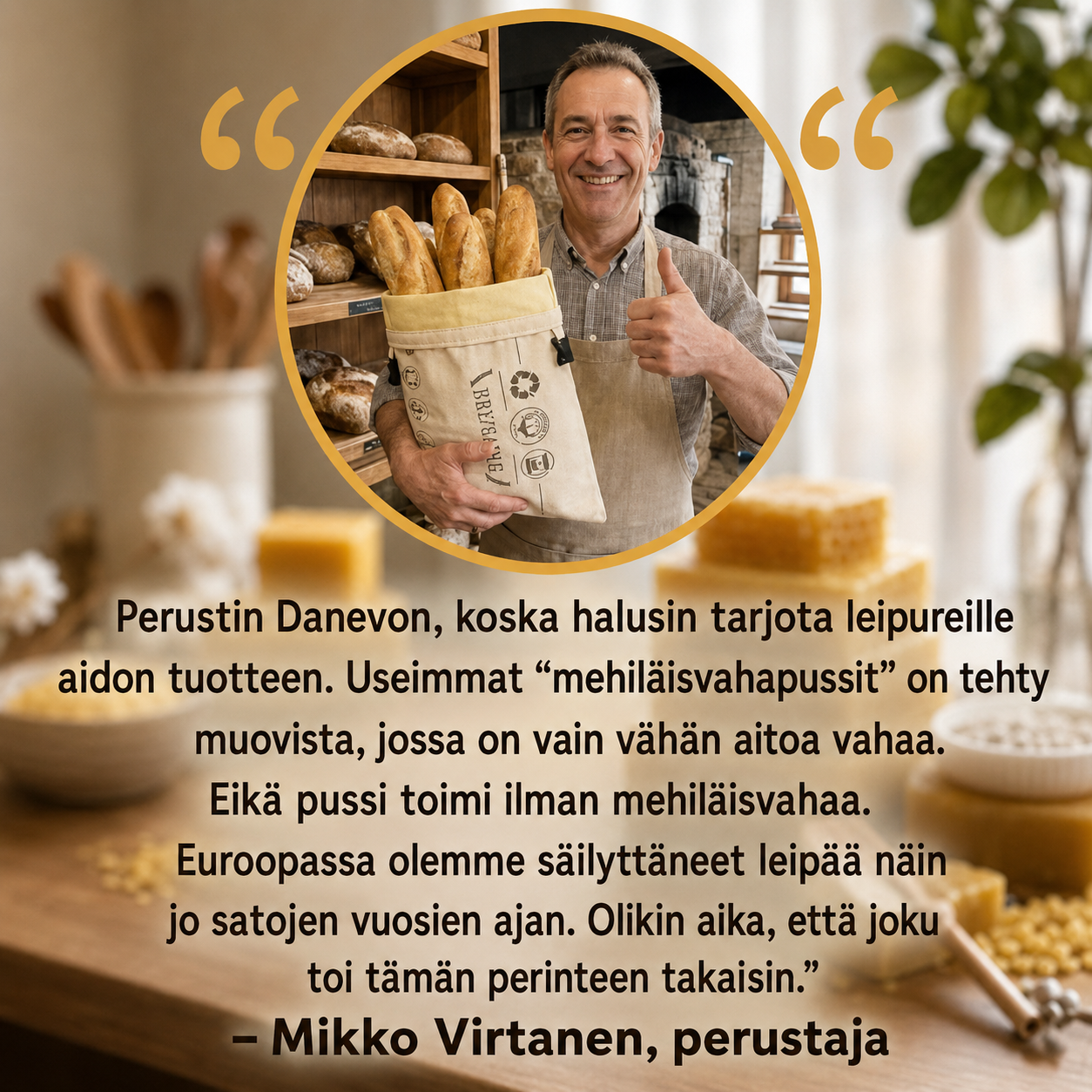 Luonnonmukainen Leipäpussi