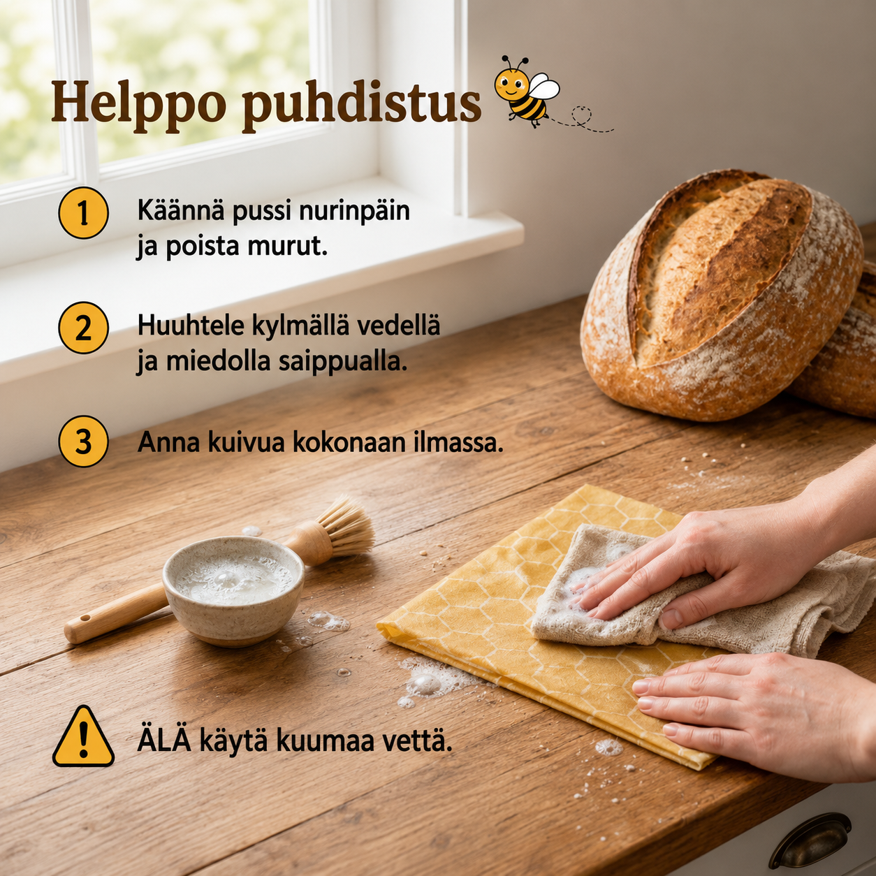Luonnonmukainen Leipäpussi