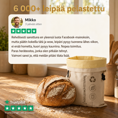 Luonnonmukainen Leipäpussi