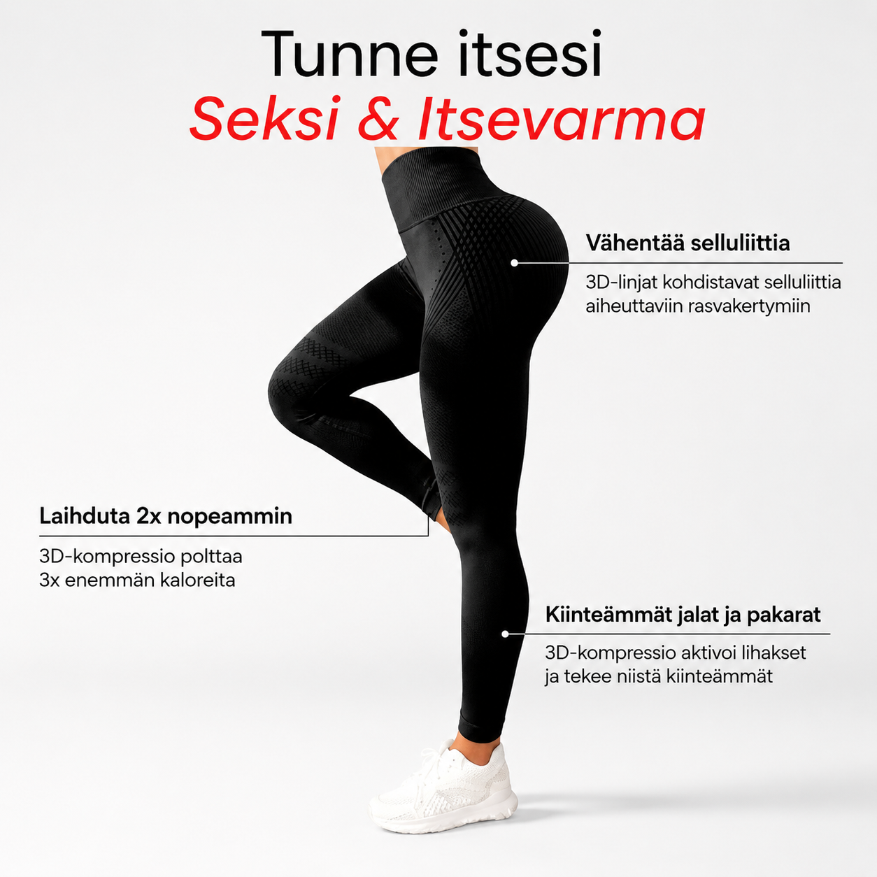 Nevolean® 3D Anti-selluliitti-leggingsit